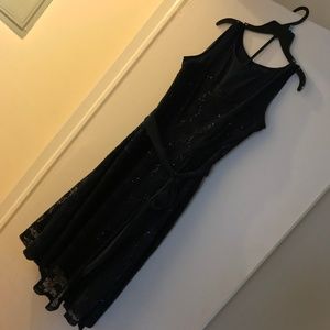 Navy Blue Midi Dress